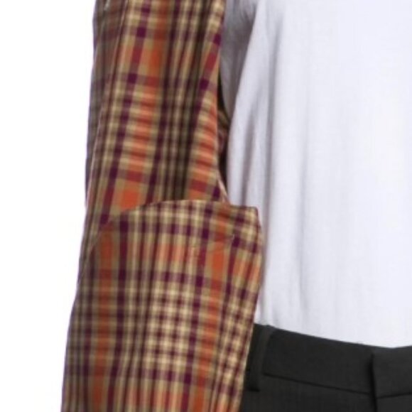 Piacenza Plaid Print Overcoat - Picture 4 of 4